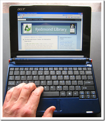 Acer Netbook: keyboard