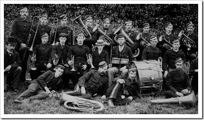 Scottish colliery brass band - 1890