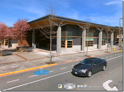 Bing Maps: Streetview of  Redmond Library