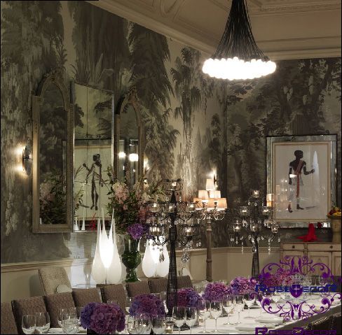 Hand Painted Wallpaper