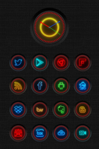 Neon Multi-Launcher Icon Pack