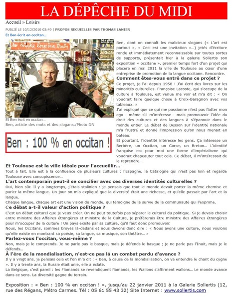 Sollertis Ben 100% occitan Tolosa decembre 2010