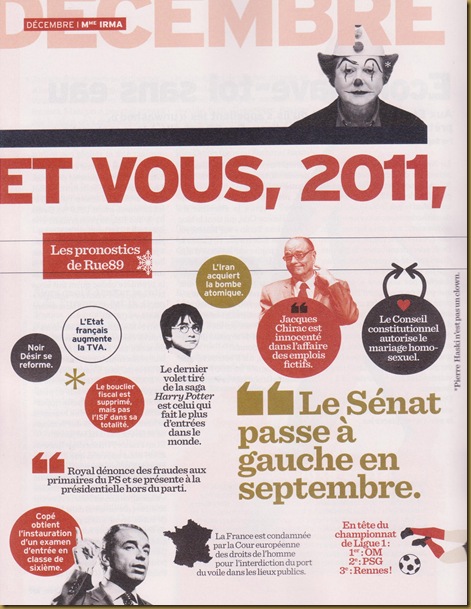 Umor francés a prepaus de la politica en 2011