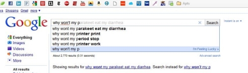 weird google search