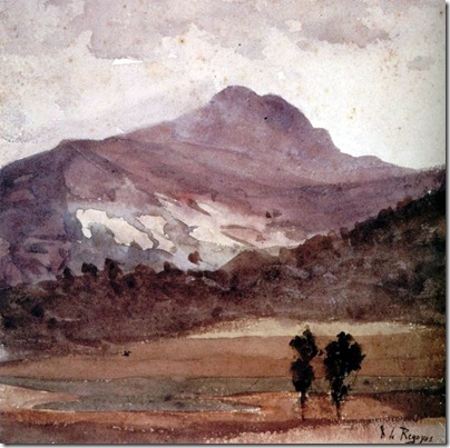 Darío de Regoyos -Monte La Rhune 1886