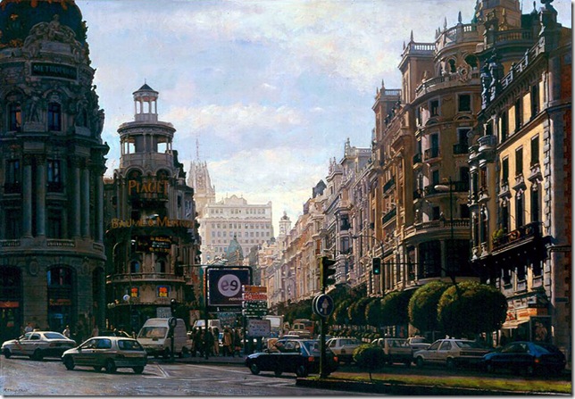 Sonidos de la Gran Via. ( Oleo sobre tela, 89x116 cm.) Sonidos de la Gran Via. ( Oleo sobre tela, 89x116 cm.)