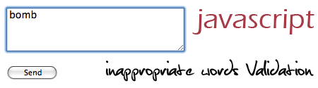 Inappropriate words Validation with Javascript.
