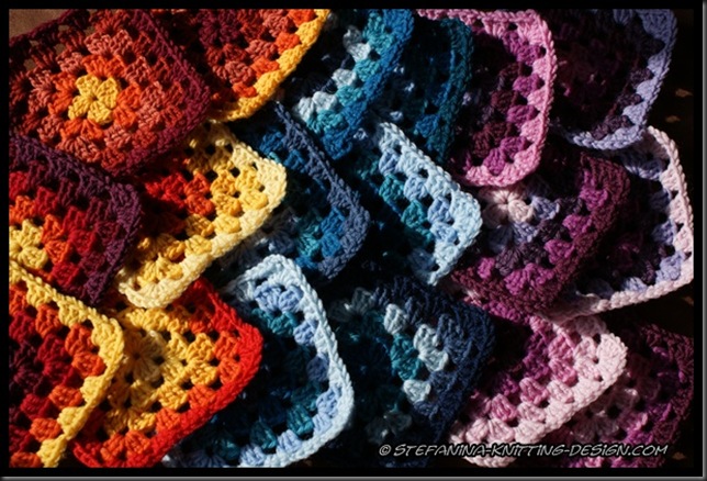 Crochet a rainbow - granny square