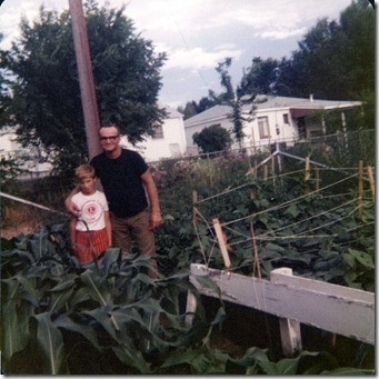 Nathan & Dad Gardening
