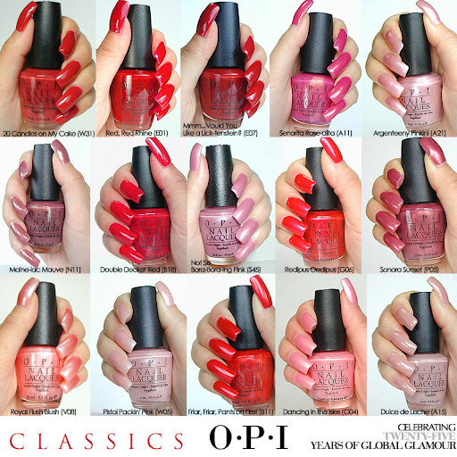 Pop Nails - Pre order: OPI Colour Chart (Classics)