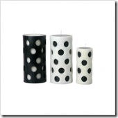 csn pillar candle black and white
