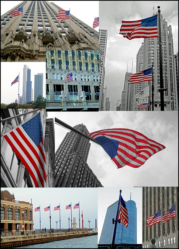 ChicagoAmericanFlags