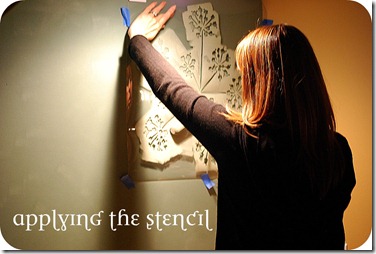 applying the stencil