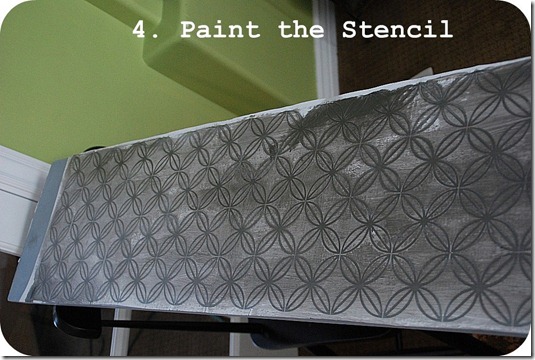 paint the stencil
