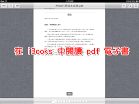 在 iBooks 中讀 pdf 可以對內容進行搜尋
