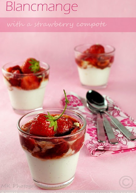 What's For Lunch Honey?: Quark Blancmange with Strawberry Compote