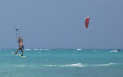 , Ariel Unhooked., Playa Del Carmen Kiteboarding