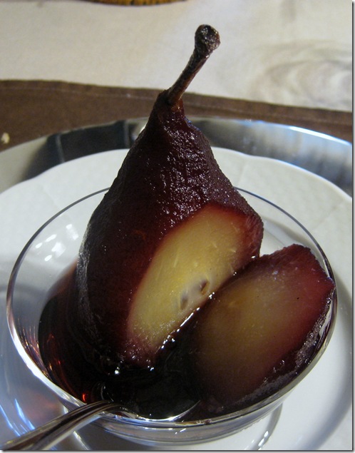 yummy poached pear