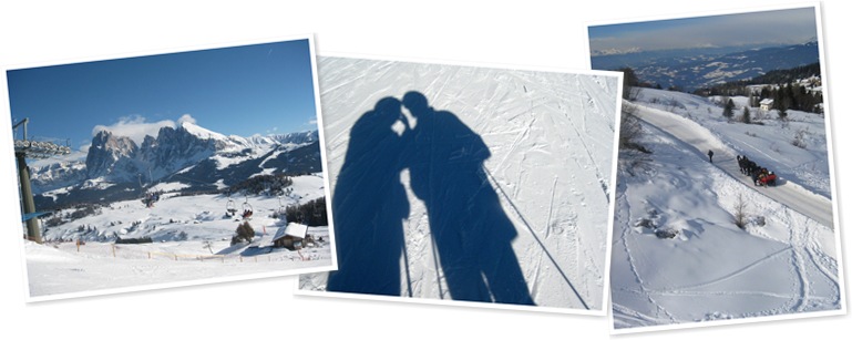 View skiing-Val Gardena