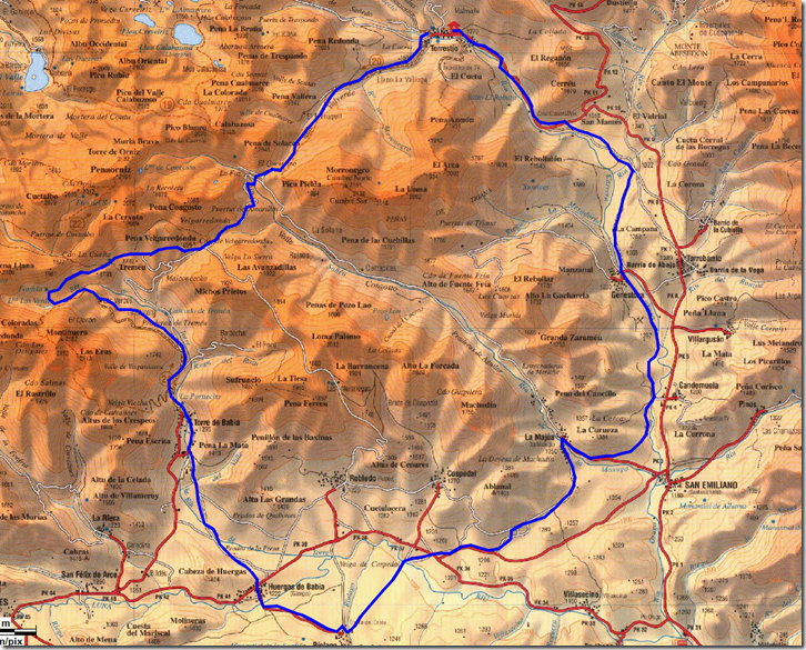 Mapa Torrestío