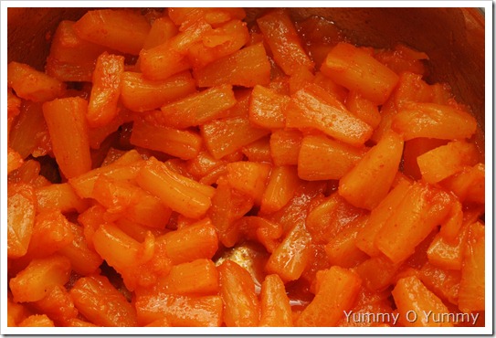 Cooked Pineapple