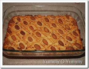 Before pouring the honey syrup