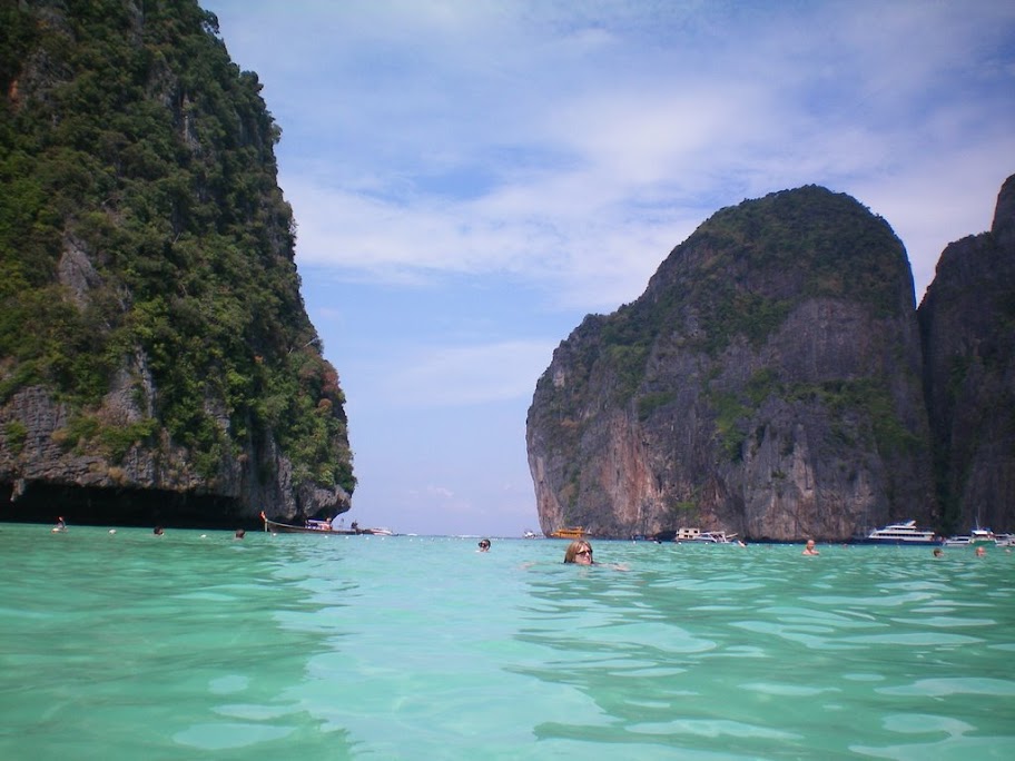 l'entrée de Maya Bay