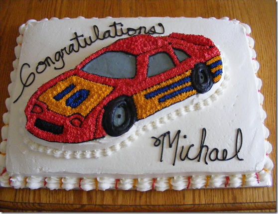 Michael Benham grad cake