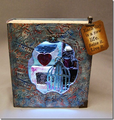 Andy skinner stamed decoart Altered box