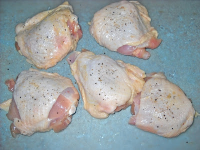 raw chicken thighs