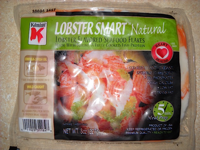 Imitation lobster chunks in packaging 