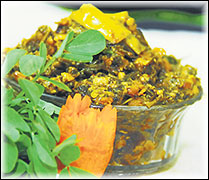 Mixed Leaf Vegetables Curry