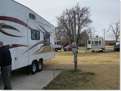 our old house and our new house at Sooner RV Park