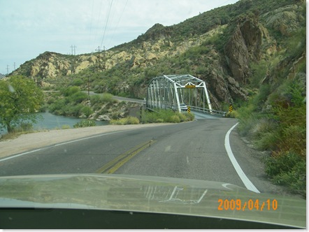 first one lane bridge on Apache Trail