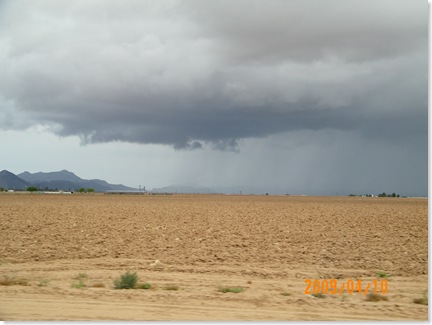 Saturday brought rain to the desert