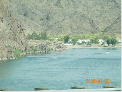 Colorado River -going down the road out of Parker to Lake Havasu City