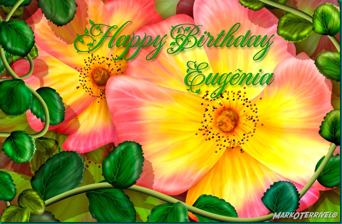 Happy Birthday Eugênia