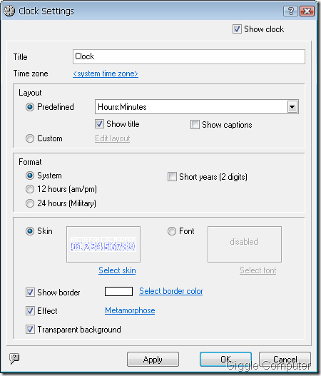 Timeleft - Add clock