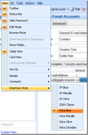 Efficient Password Manager - Change style