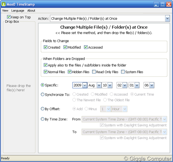 Change Multiple files and folders