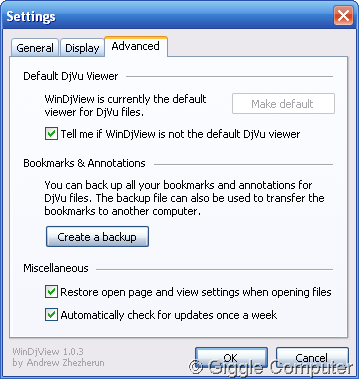 Advanced settings