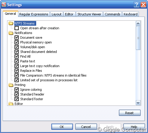 General Settings