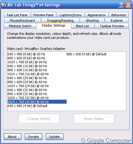Display Settings