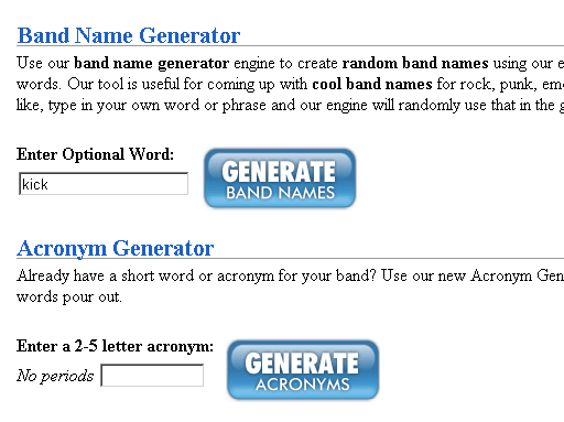 band name generator