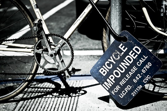 UC Berkeley Bicycle Impounded