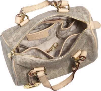 MICHAEL Michael Kors Jet Set Monogram Small Satchel:Leather-bags-for-women