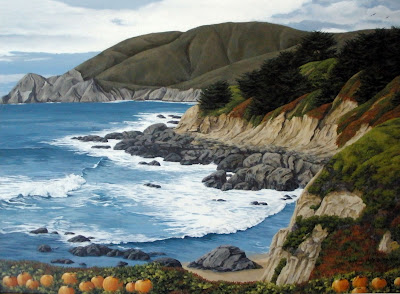 "The Beautiful Coast" 2009 commemorative print by January Hooker