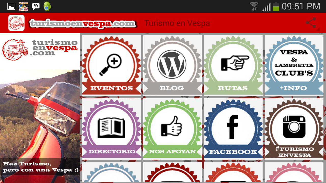 Turismo En Vespa Apl Android Di Google Play
