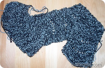 pine cone scarf