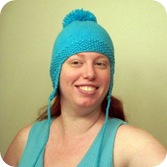 earflap hat turquoise 2